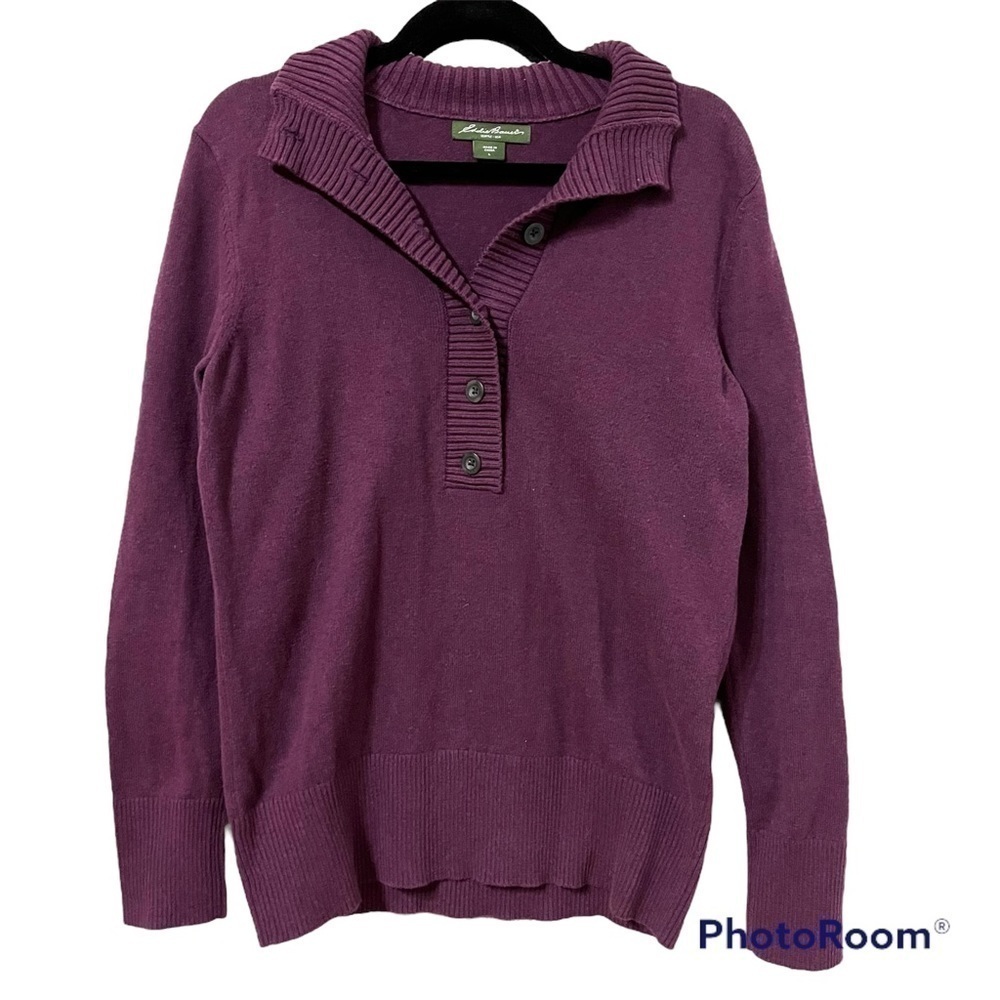EDDIE BAUER Purple Sweater fits like a M